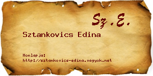 Sztankovics Edina névjegykártya